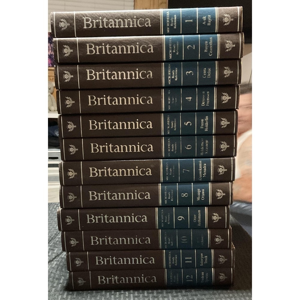 Vintage The New Encyclopaedia Britannica‎ 32 Vol Brown HC Set 1985 USA Reference